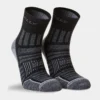 Calcetines Running Anti-Ampollas Hilly Twin Skin Doble Capa Negro Gris Amortiguación Mínima