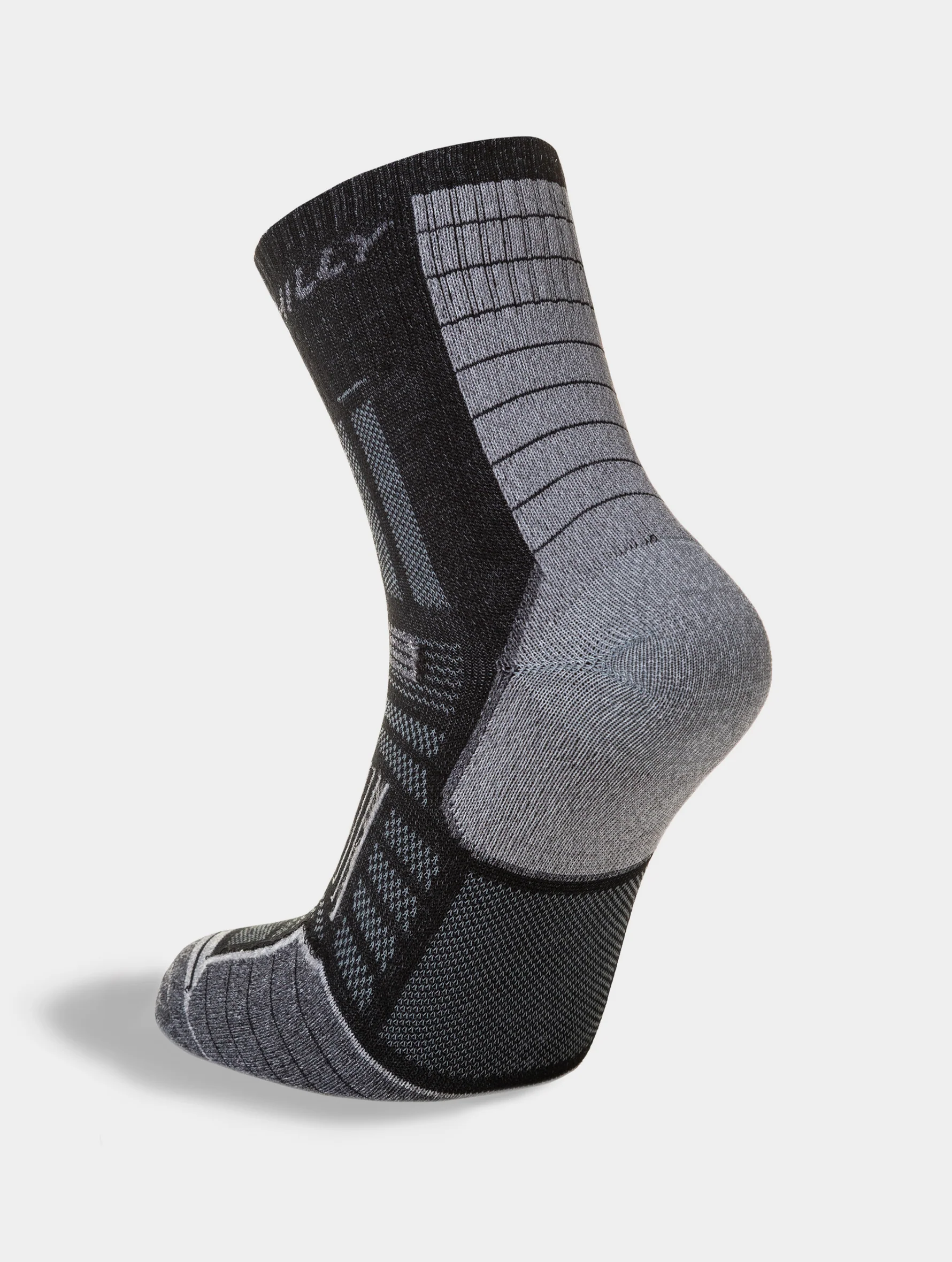 Calcetines Running Anti-Ampollas Hilly Twin Skin Doble Capa Negro Gris Amortiguación Mínima - Imagen 3