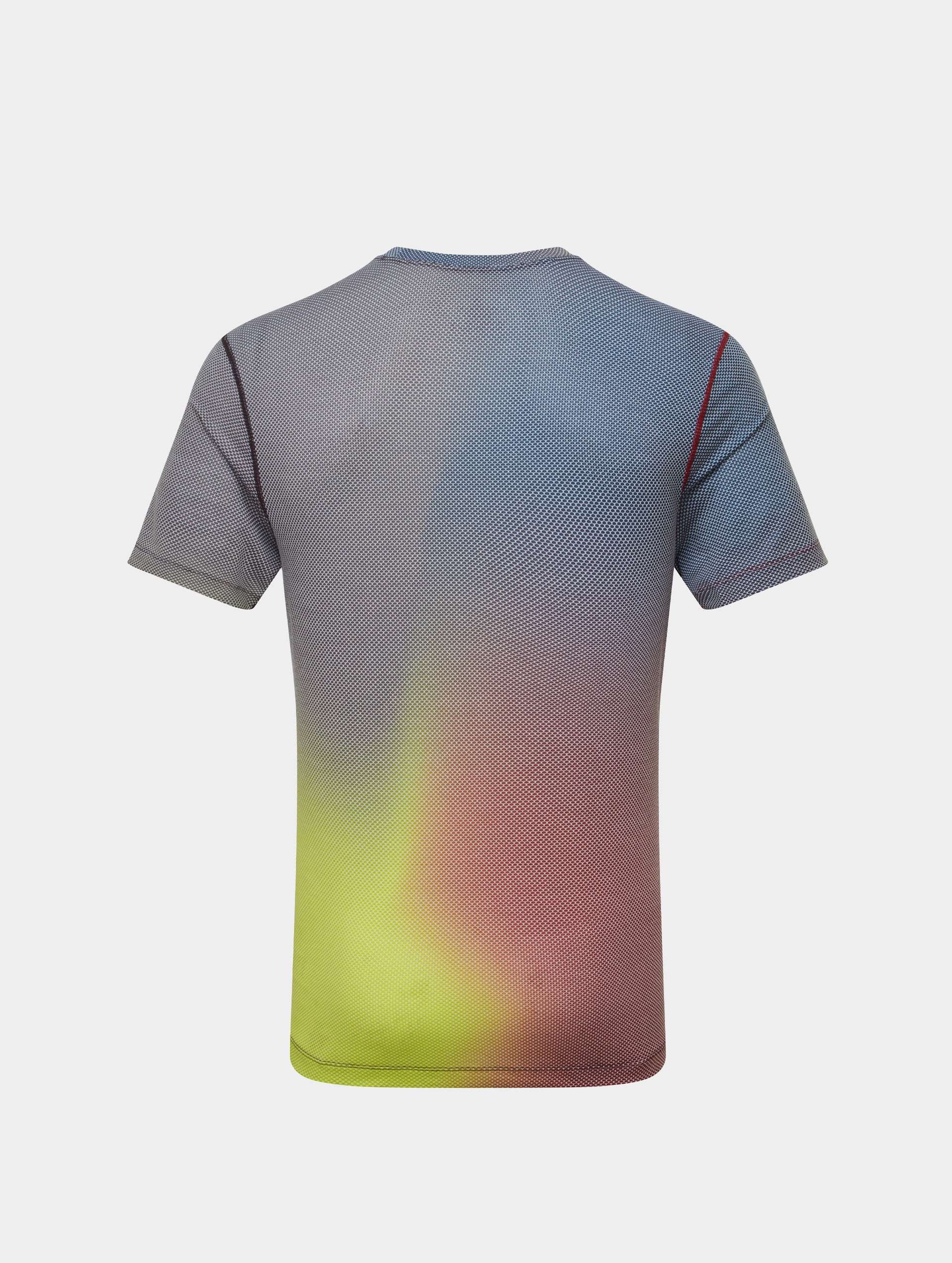 Polera Running Ronhill Tech Golden Hour Hombre Cyan/Acid Lime Merge - Imagen 4