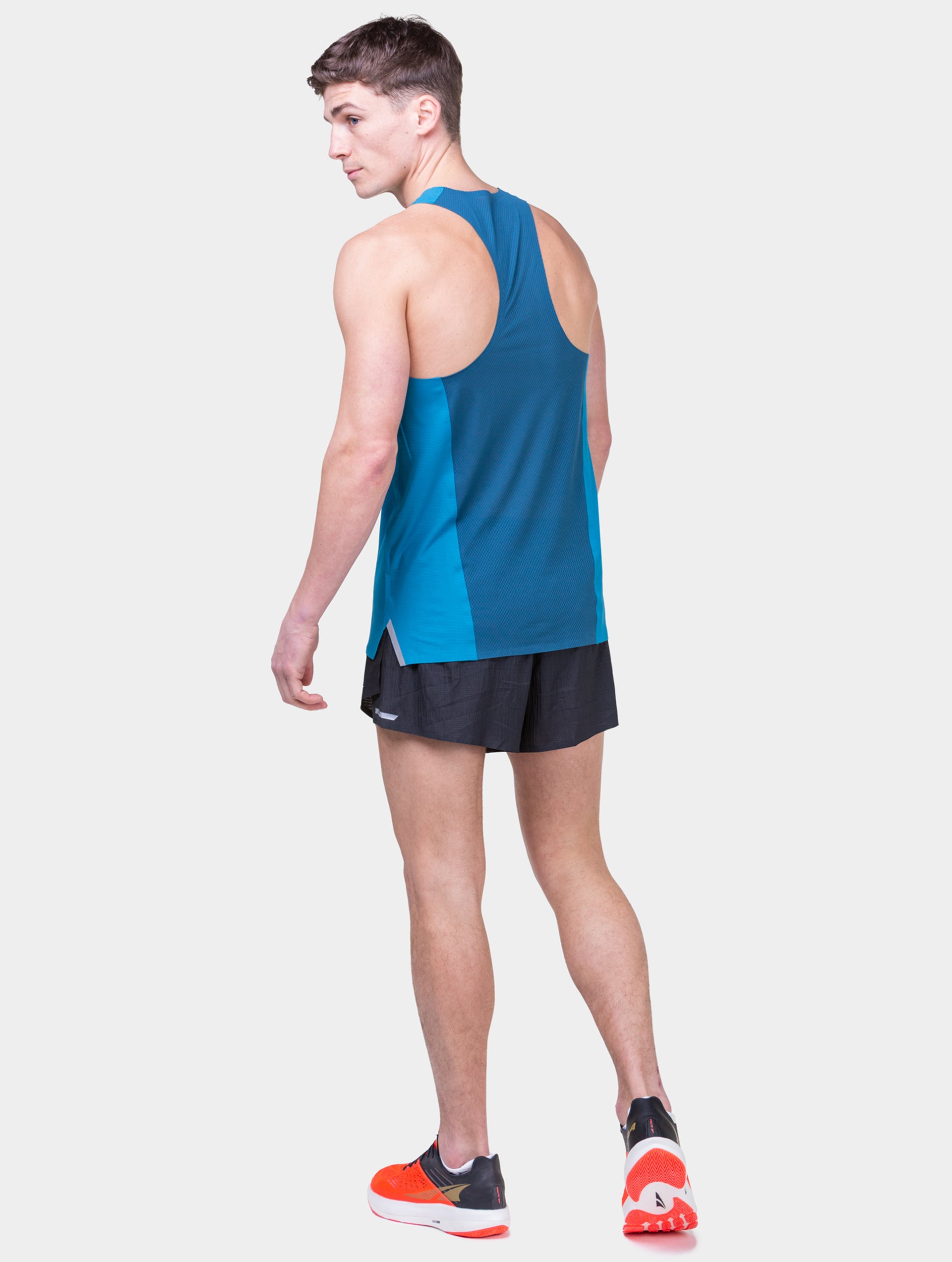 Polera Competencia Running Ronhill Tech Race Vest Hombre Petrol Legion Blue - Imagen 2