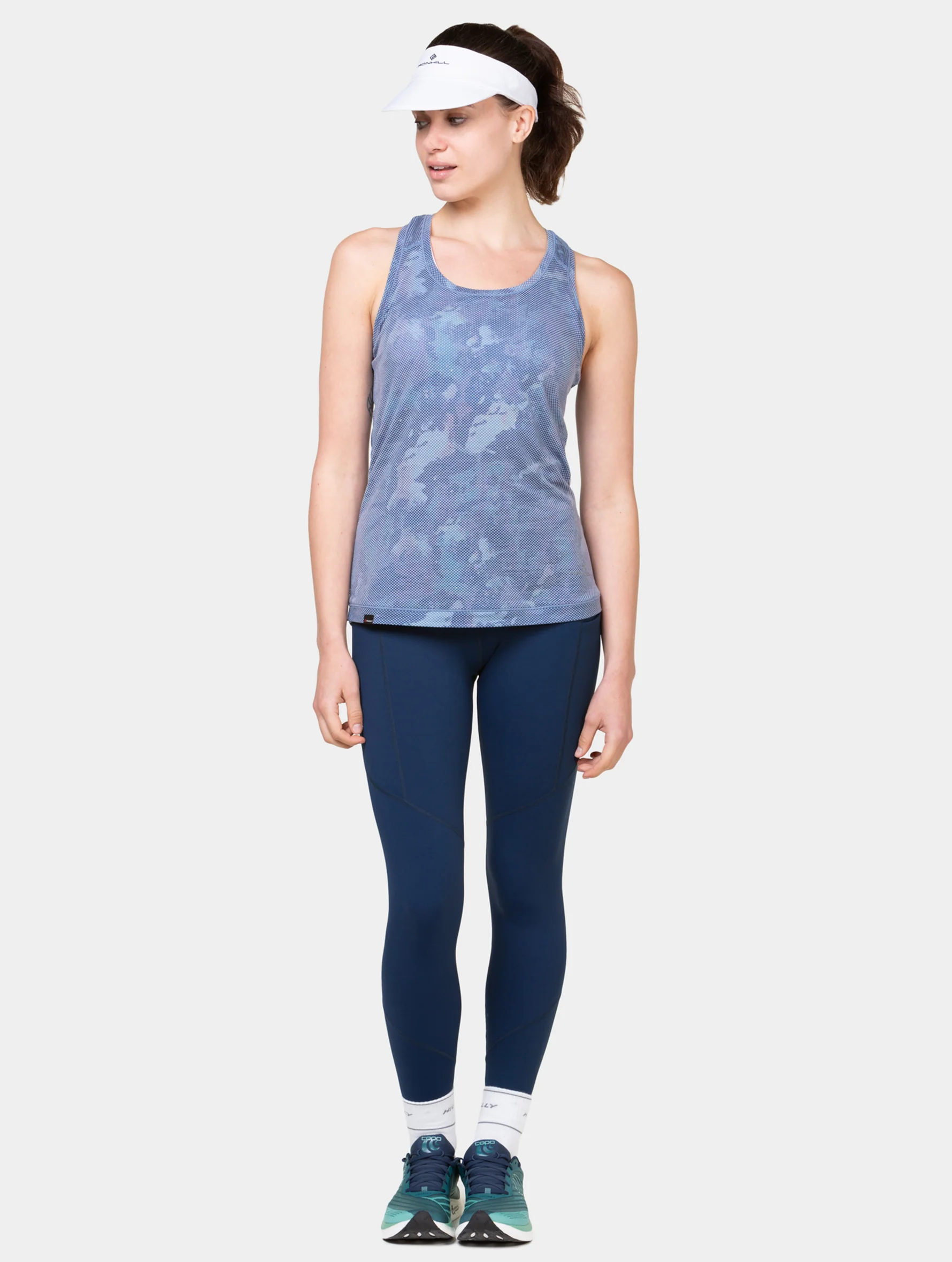 Visera Running Ronhill Sunlight Unisex Blanco - Imagen 3