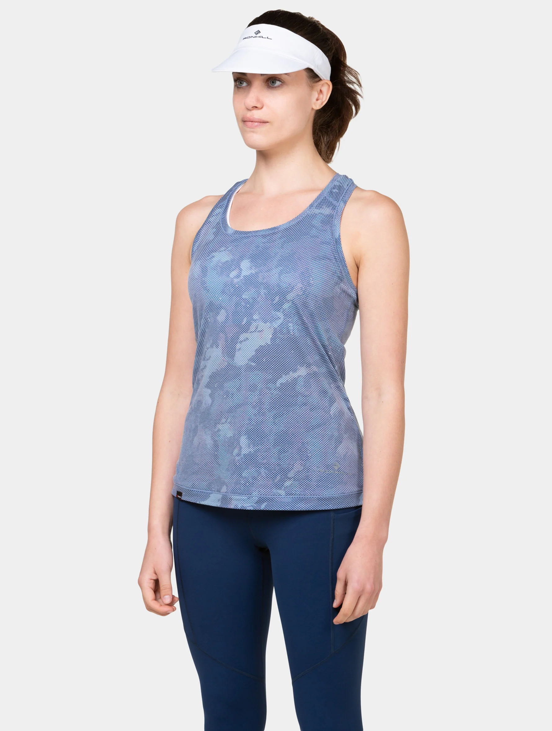 Visera Running Ronhill Sunlight Unisex Blanco - Imagen 4