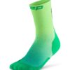 Calcetines Compresión Running CEP Core Run Gradient Mid Cut 5.0 Unisex Verde Lima