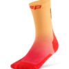 Calcetines Compresión Running CEP Core Run Gradient Mid Cut 5.0 Unisex Rojo Caléndula