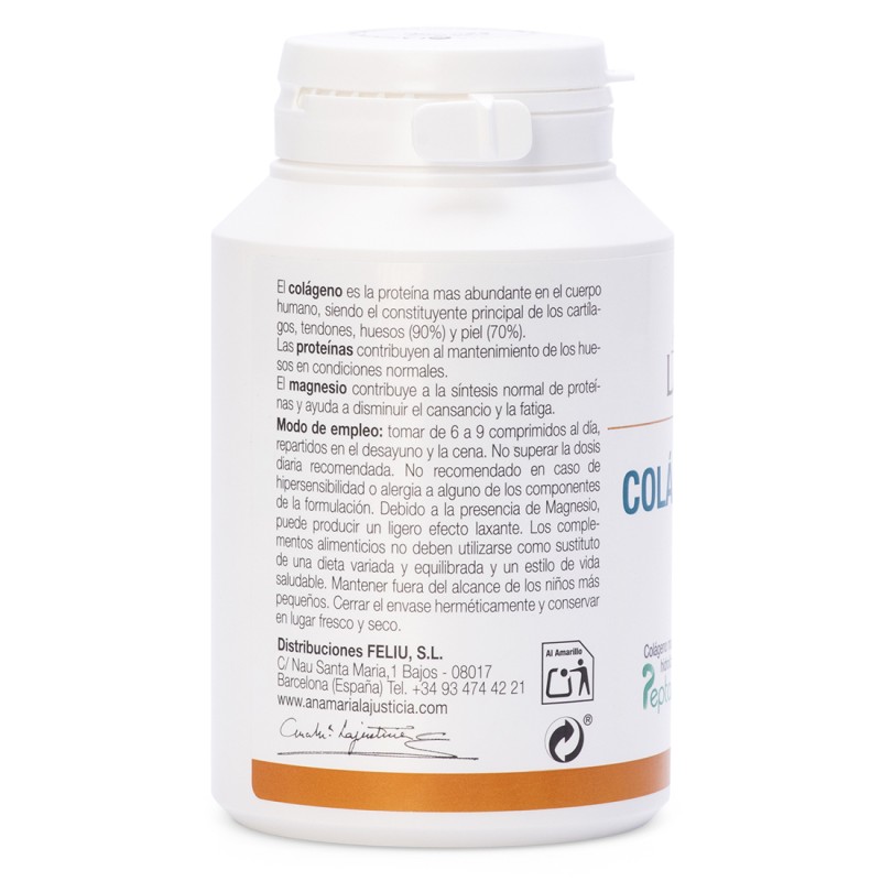 Colágeno Marino con Magnesio Ana María Lajusticia Comprimidos 180 unidades Sabor Limón - Imagen 3