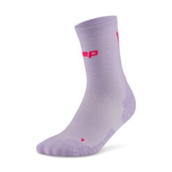 Calcetines Compresión Running CEP Core Run Ultralight Mid Cut Unisex Lila Rosa