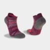 Calcetines de Running Hilly Supreme Socklet Mujer Elderberry/Gris Marl