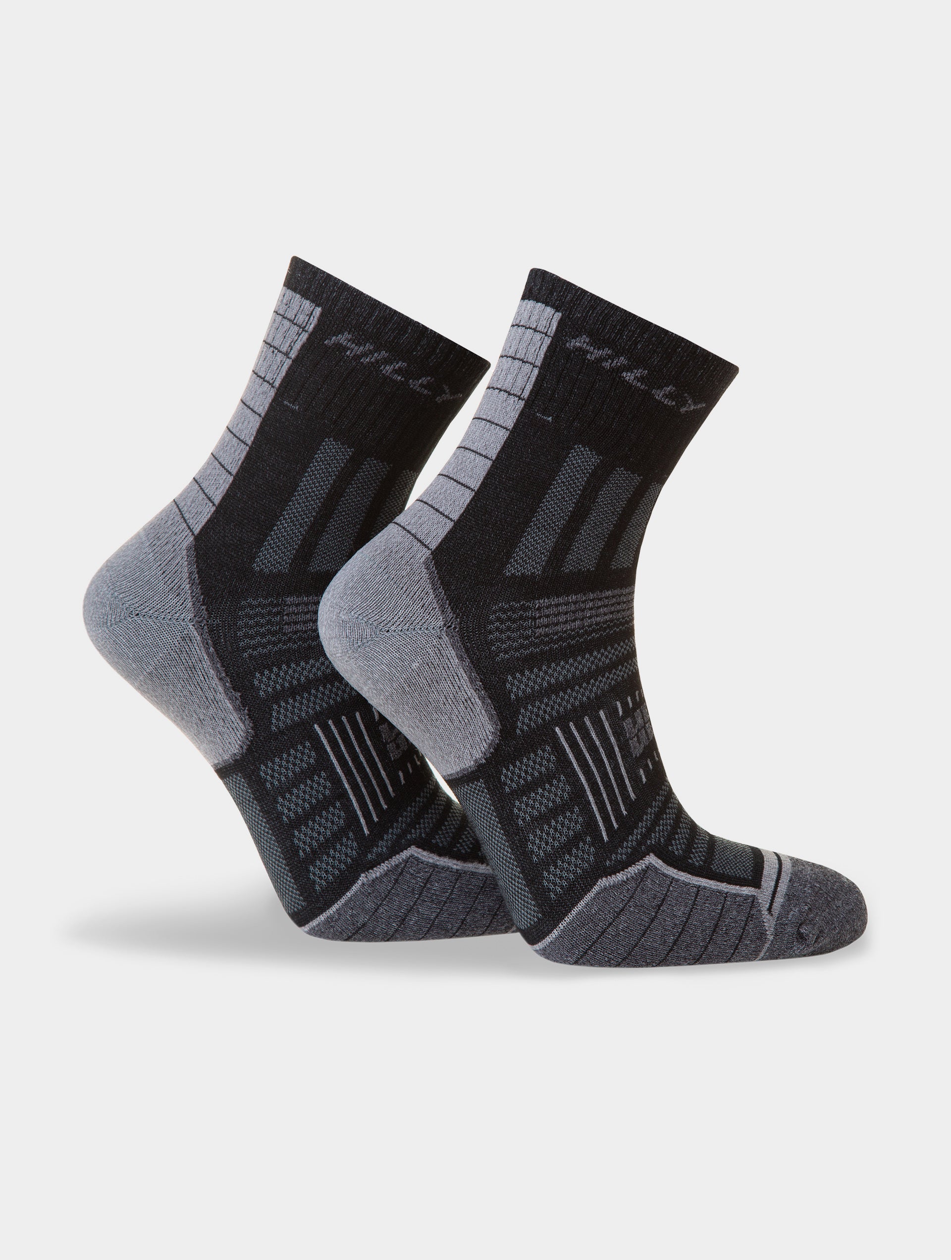 Calcetines Doble Capa Anti Ampollas Hilly Twin Skin Anklet Hombre Negro/Gris - Imagen 3