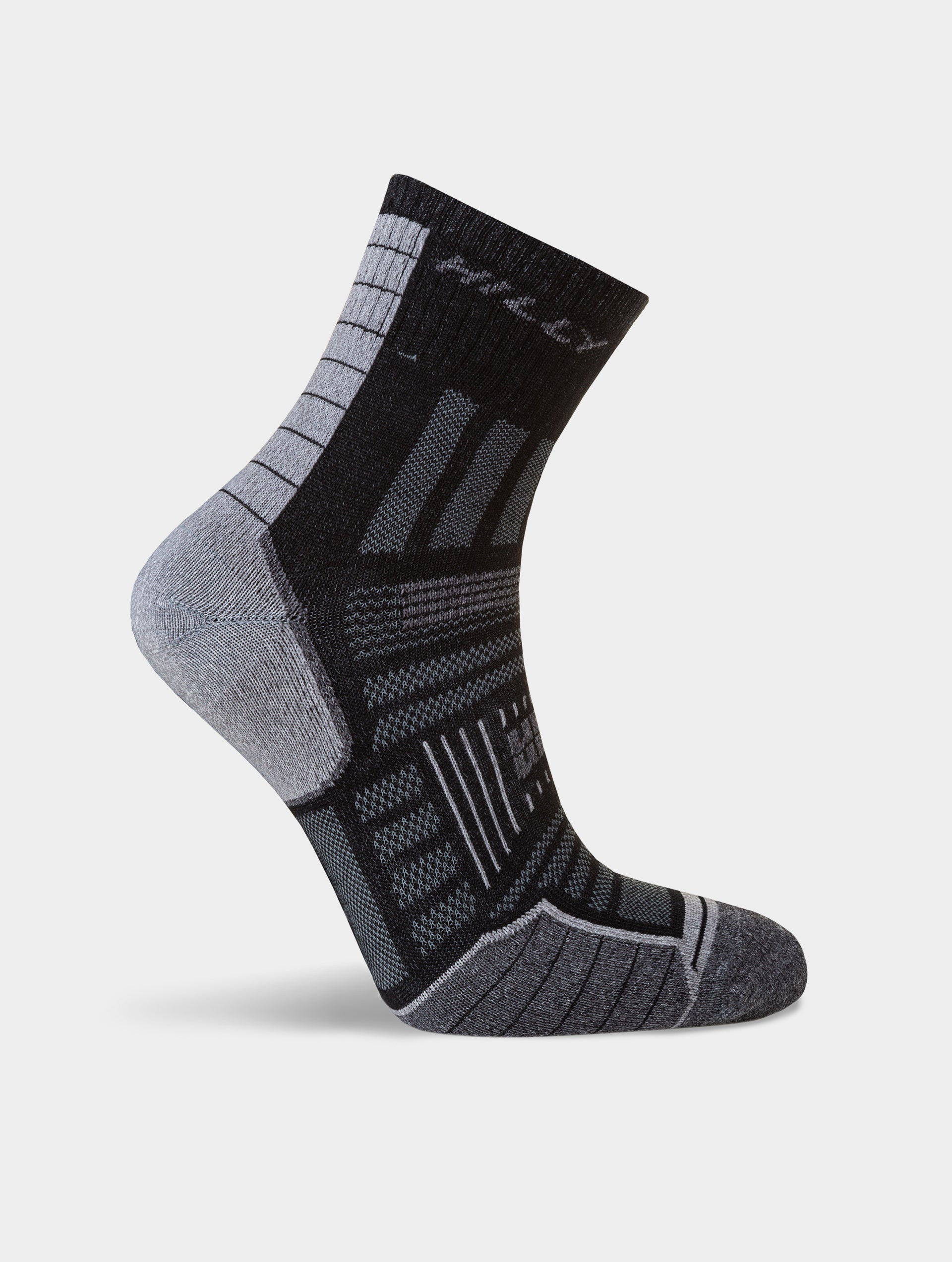 Calcetines Doble Capa Anti Ampollas Hilly Twin Skin Anklet Hombre Negro/Gris - Imagen 4