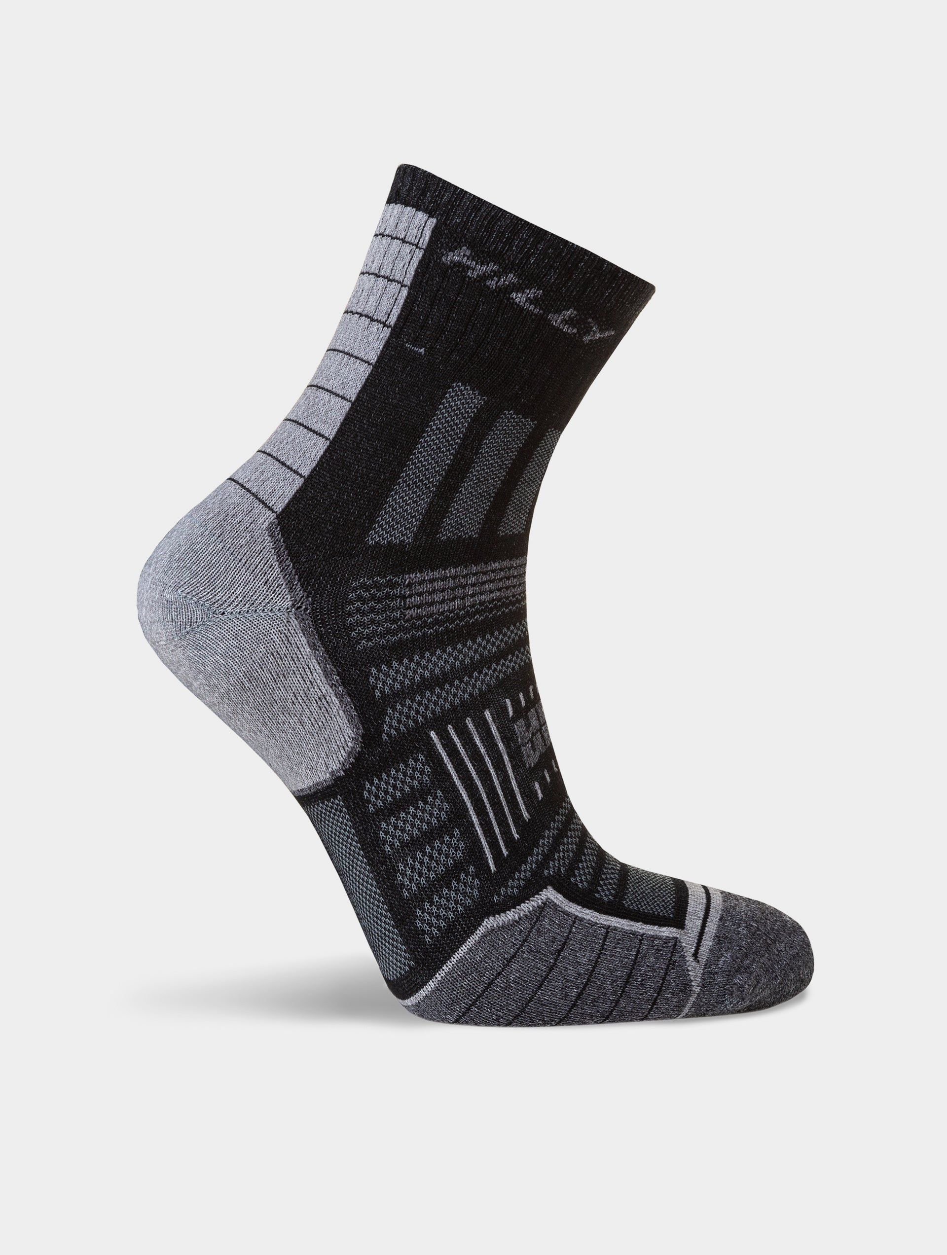 Calcetines Doble Capa Anti Ampollas Hilly Twin Skin Anklet Hombre Negro/Gris - Imagen 5