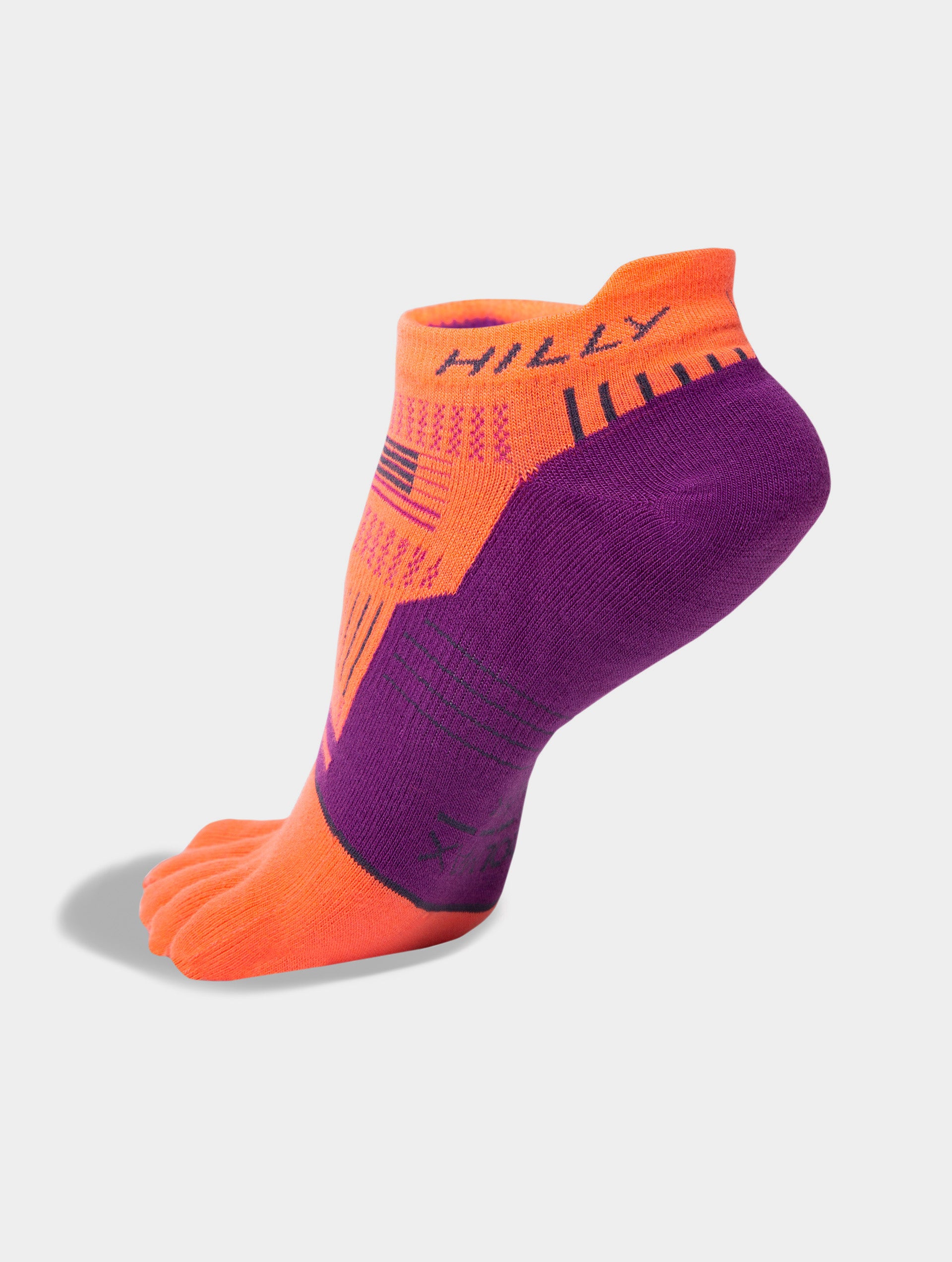 Calcetines con Dedos Hilly Toe Socklet Mujer Coral/Ciruela/Carbón - Imagen 3