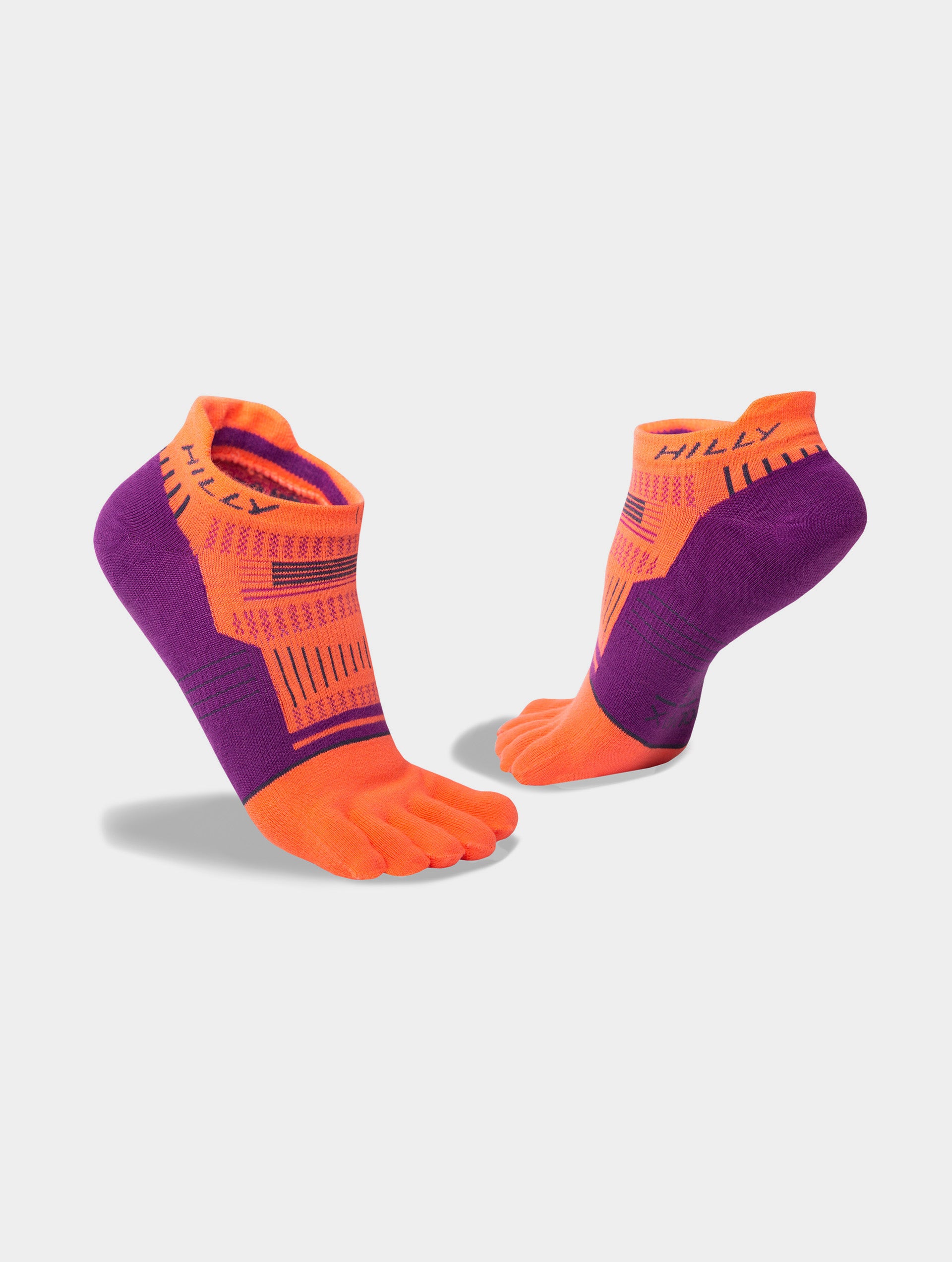 Calcetines con Dedos Hilly Toe Socklet Mujer Coral/Ciruela/Carbón