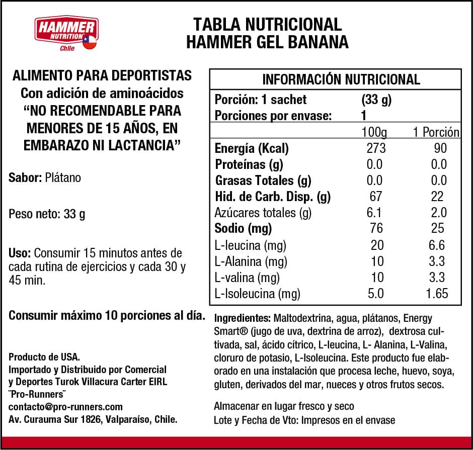 Kit Hammer Gel® Hammer Nutrition 10 Singles — Degustación de Sabores - Imagen 3