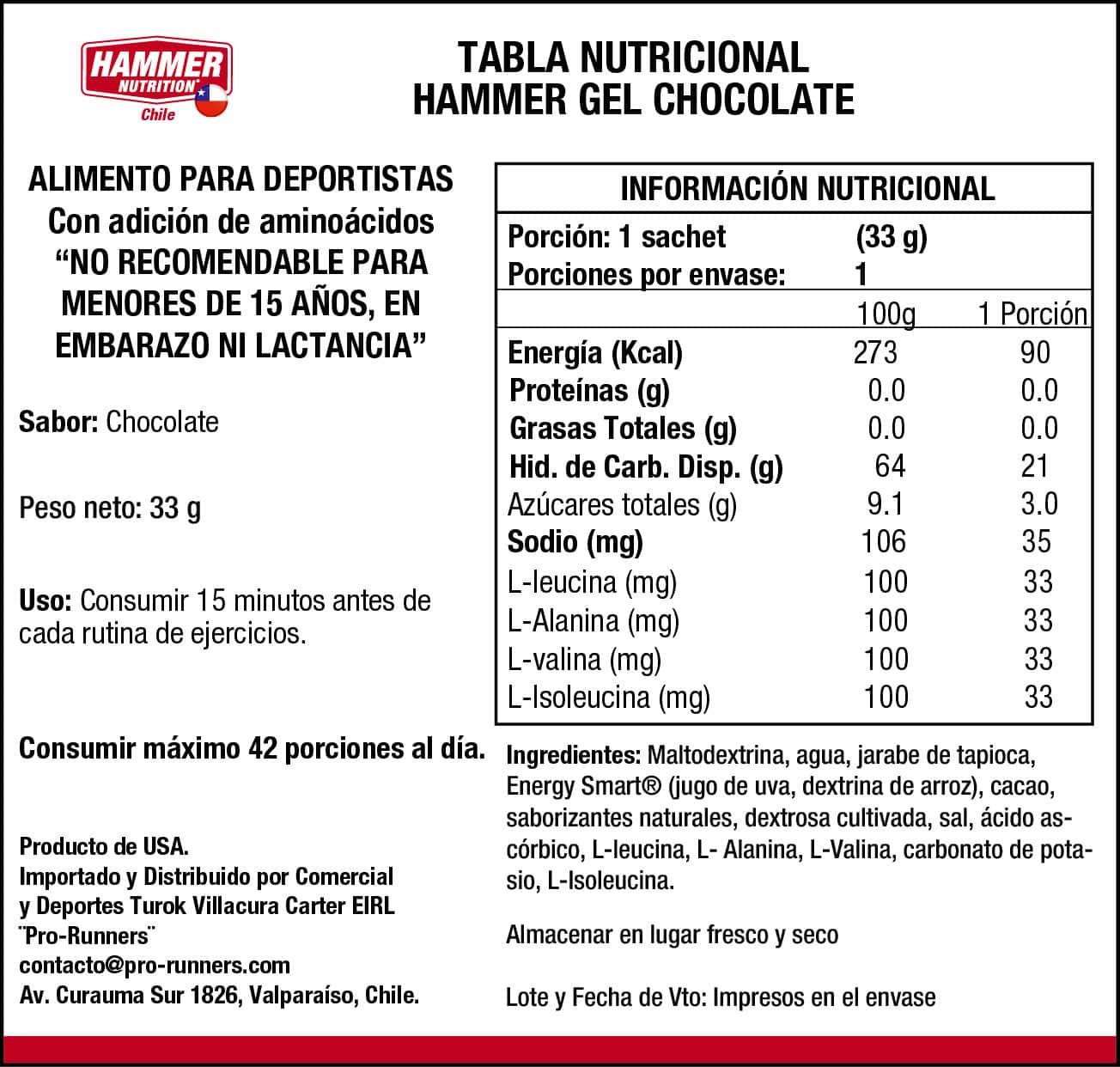 Kit Hammer Gel® Hammer Nutrition 10 Singles — Degustación de Sabores - Imagen 4