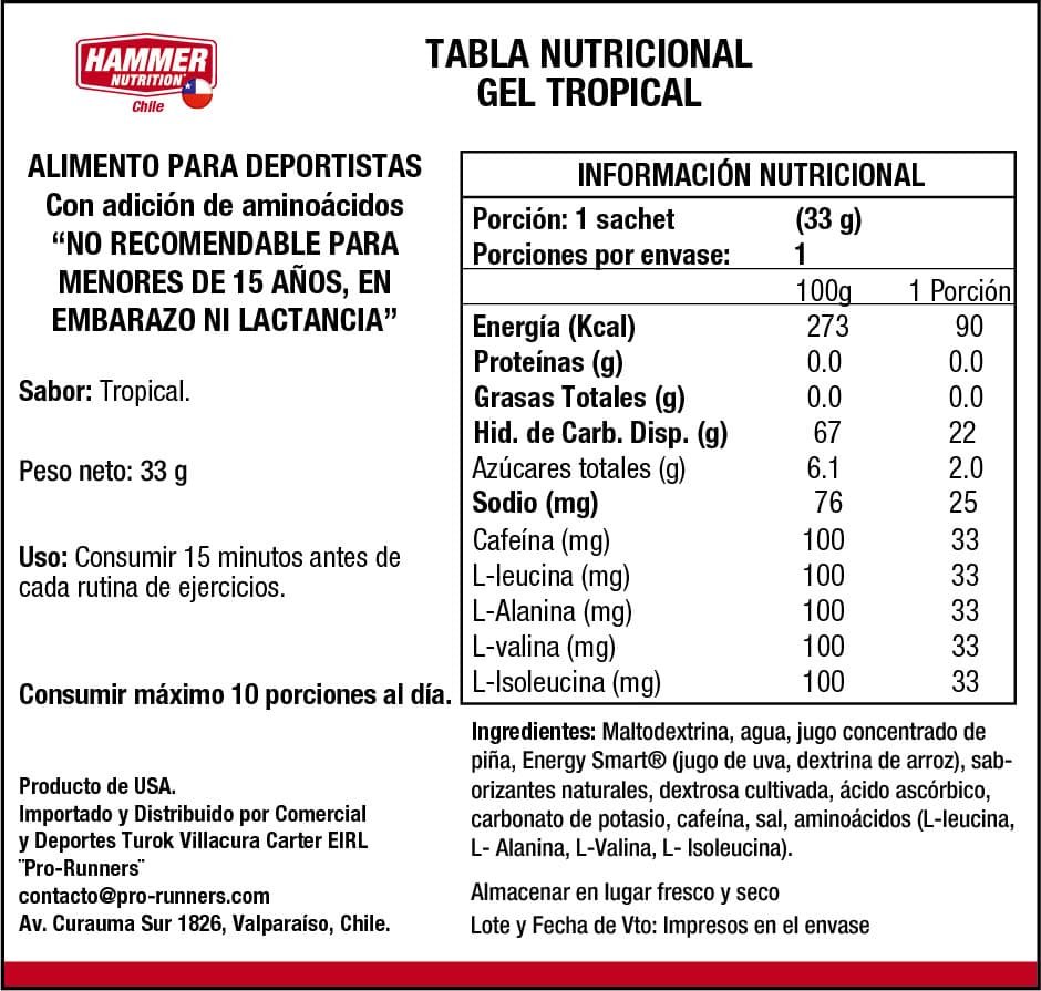 Kit Hammer Gel® Hammer Nutrition 10 Singles — Degustación de Sabores - Imagen 9