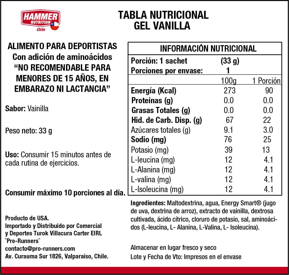 Kit Hammer Gel® Hammer Nutrition 10 Singles — Degustación de Sabores - Imagen 10