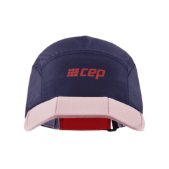 Alternative view of Gorra de Running CEP 5 Panel Unisex Azul Oscuro/Crema