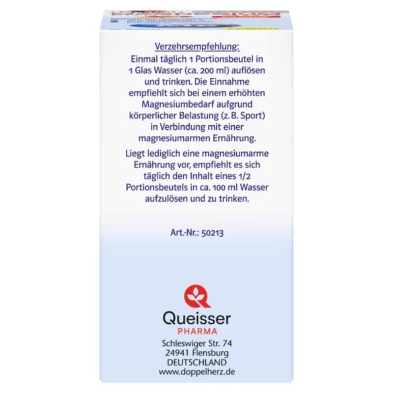 Citrato de Magnesio 400 mg Doppelherz® 20 Sobres Sabor Naranja-Granada - Imagen 4