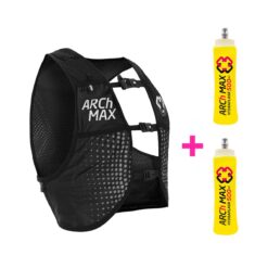 Chaleco de Hidratación - HV-4.5 Unisex Black + 2 Hydraflask 500ml - ARCh MAX