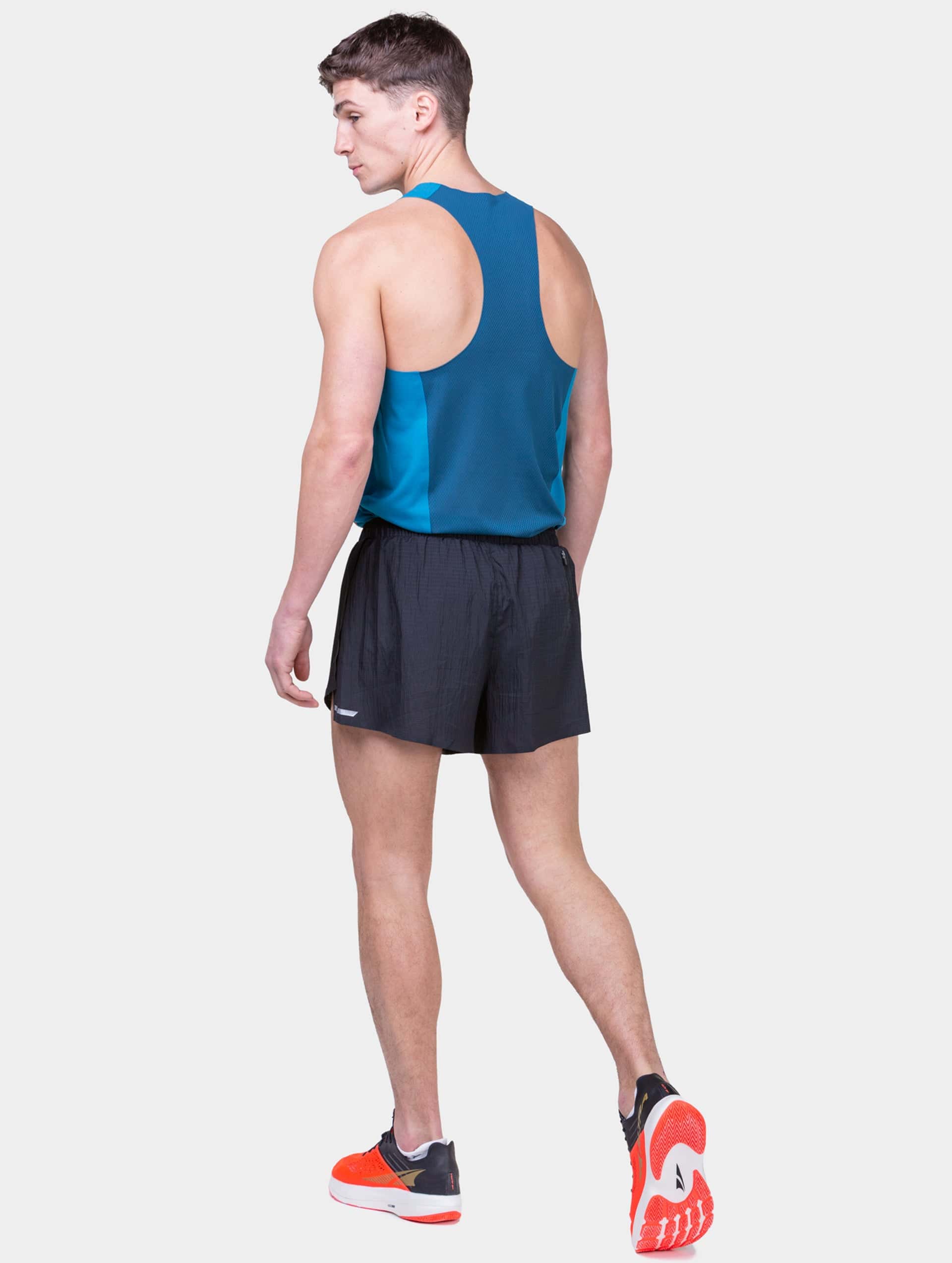 Short Tech Race Short Hombre Negro - Ronhill - Imagen 5