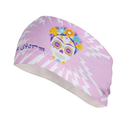 Cintillo Running SportHG Unisex Rosado Calavera BIT Climatherm UPF 40