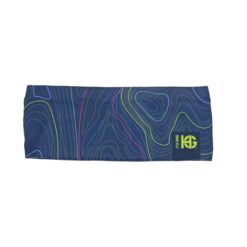 Cintillo Running SportHG Unisex Azul Marino Topográfico GROOVE Climatherm UPF 40