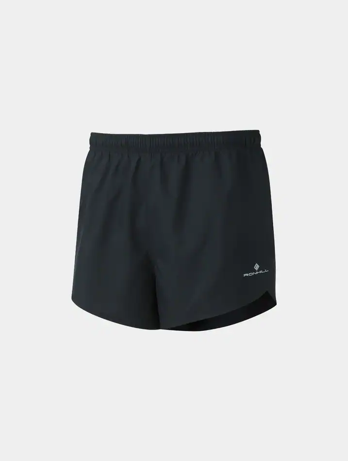 Short Competencia Running Ronhill Hombre Negro Core Split
