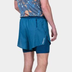 Short Running Ronhill Hombre Legión Naranja Fluor Tech Race Twin 2 en 1 - Imagen 4