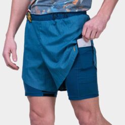 Short Running Ronhill Hombre Legión Naranja Fluor Tech Race Twin 2 en 1 - Imagen 5