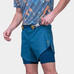 Short Running Ronhill Hombre Legión Naranja Fluor Tech Race Twin 2 en 1 - Imagen 6
