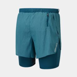Short Running Ronhill Hombre Legión Naranja Fluor Tech Race Twin 2 en 1 - Imagen 2