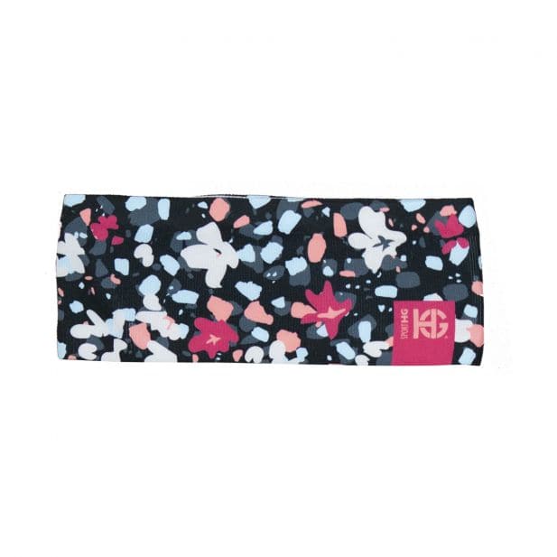 Cintillo Running SportHG Unisex Negro Floral Multicolor GROOVE Climatherm UPF 40