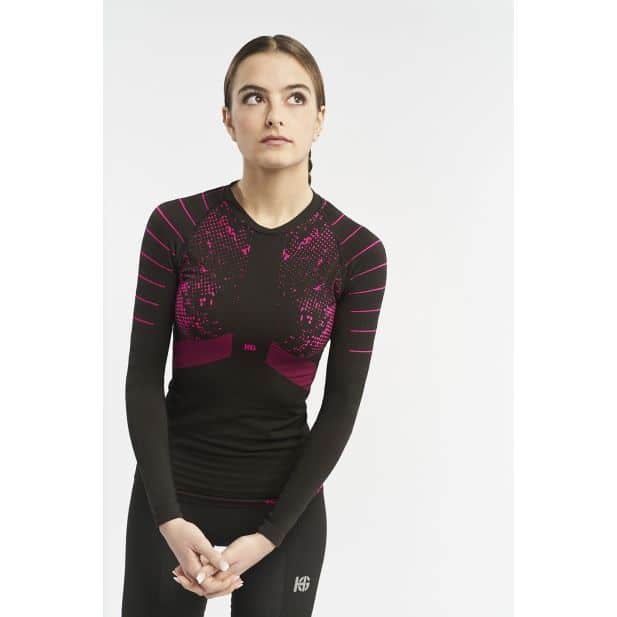 Primera Capa Running SportHG Mujer Manga Larga Jet Fibra Carbono - Imagen 4