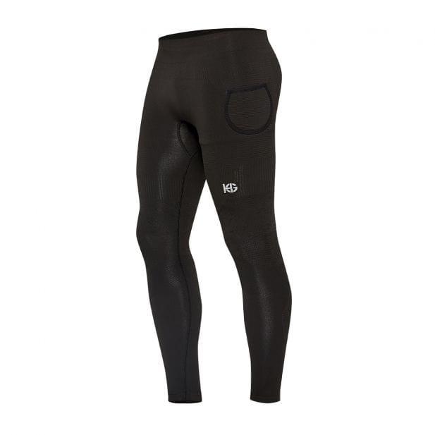 Calza Compresión Running SportHG Hombre Negro Kinsky Fibra Carbono